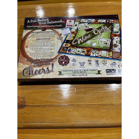 Wine-Opoly Monopoly Board Game - Sealed New in Box - Picture 2 of 2